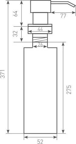Дозатор встраиваемый в мойку Zigmund & Shtain ZS A002