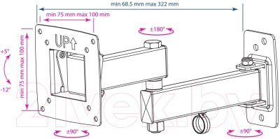 Кронштейн для телевизора Kromax Optima-104
