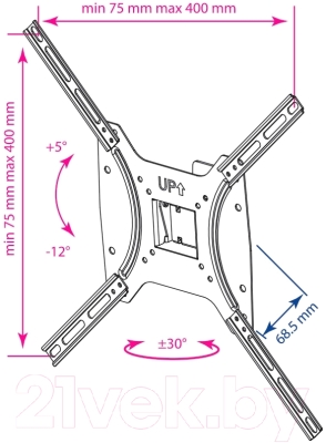 Кронштейн для телевизора Kromax Optima-402