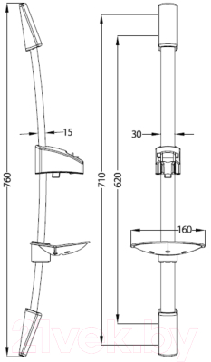Душевая стойка Iddis A30311