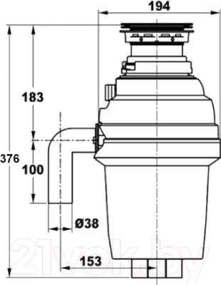 Измельчитель отходов ZORG ZR-38 D