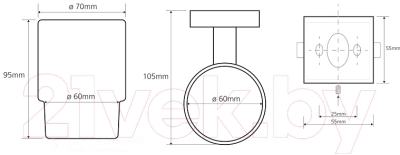 Стакан для зубной щетки и пасты Bemeta Beta 132110012