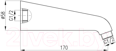 Душевой кронштейн Slezak RAV MD0033