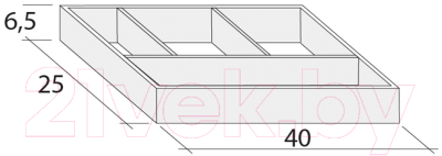 Органайзер выдвижных ящиков Riho F94014025 - фото