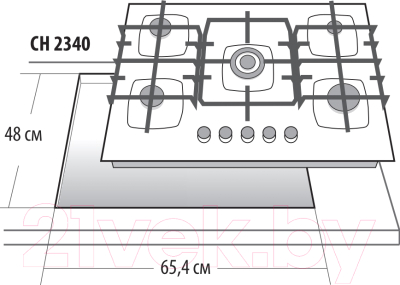 Газовая варочная панель GEFEST СН 2340 К12
