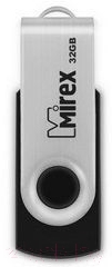 Usb flash накопитель Mirex Swivel Black 32GB / 13600-FMURUS32 - фото