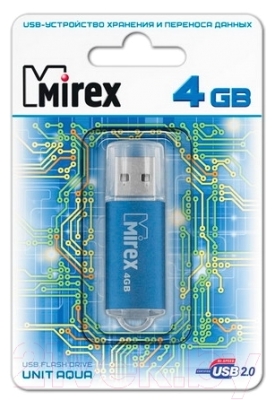 USB flash накопитель Mirex Unit Aqua 4GB (13600-FMUAQU04)