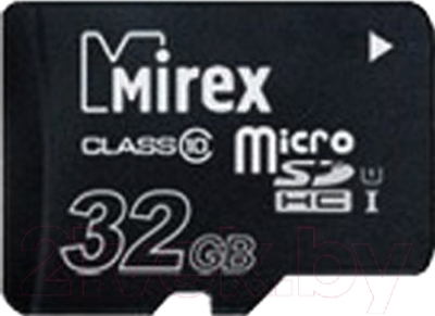 Карта памяти Mirex microSDHC 32GB class 10 (13612-MCSUHS32) - фото