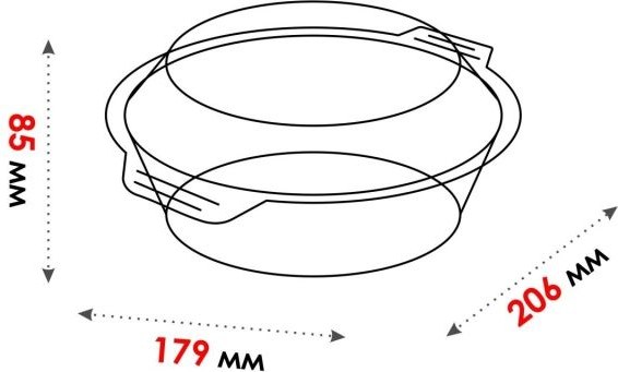 Кастрюля для СВЧ Perfecto Linea 11-100010