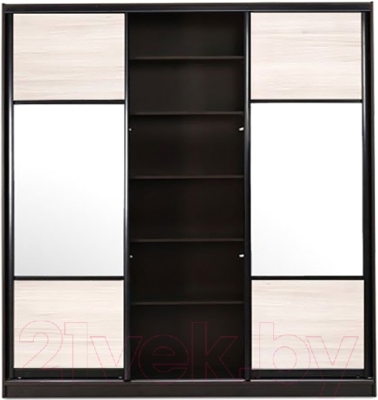 Шкаф-купе Евва 24 VHG.01 / АЭП ШК.3 01 (шамони/венге глянец)