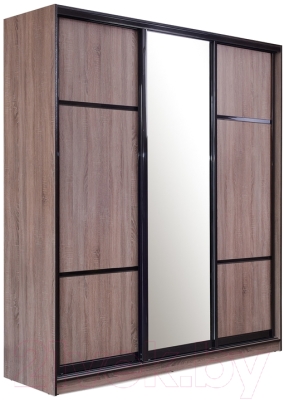 Шкаф-купе Евва 21 TTG.02 / АЭП ШК.3 02 (трюфель/венге глянец) - фото