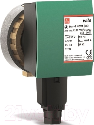 Циркуляционный насос Wilo Star-Z Nova - фото