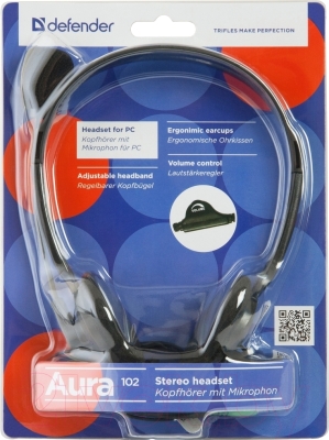 Наушники-гарнитура Defender Aura 102 / 63102