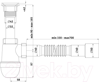 Сифон Ани Пласт Варяг C5015
