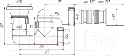 Сифон Ани Пласт Ани E215