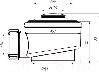 Сифон Ани Пласт Ани E410CL