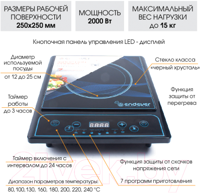 Электрическая настольная плита Endever Skyline IP-26