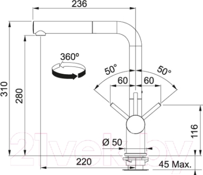 Смеситель Franke Active Plus 115.0373.802