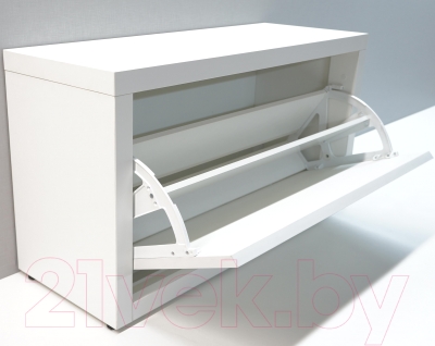 Тумба в прихожую Элана 1.80 (белый)