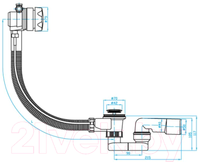 Сифон Plast Brno EVNE050