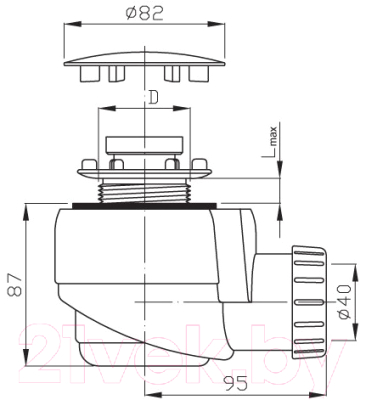 Сифон Plast Brno EWN0540