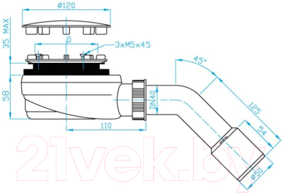 Сифон Plast Brno EWNN942