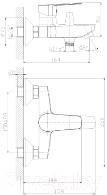 Смеситель Rossinka Silvermix S35-31