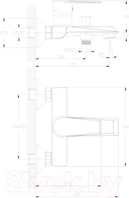 Смеситель Rossinka Silvermix RS28-31