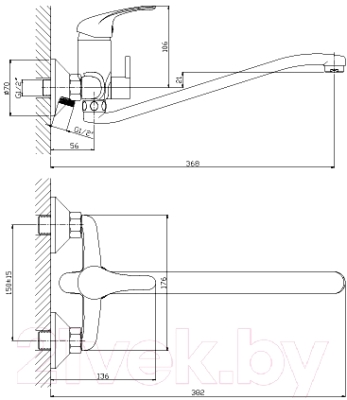 Смеситель Rossinka Silvermix A35-34