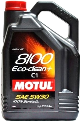 Моторное масло Motul 8100 Eco-clean+ 5W30 / 101584 - фото
