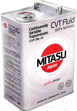 Трансмиссионное масло Mitasu CVT Fluid 100% Synthetic / MJ-322-4 - фото