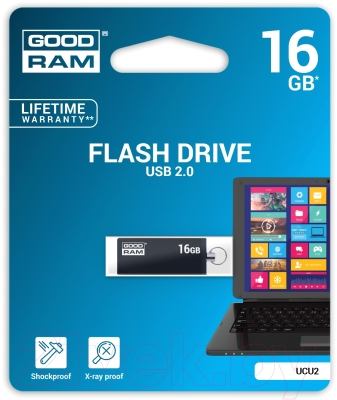 Usb flash накопитель Goodram UCU2 16GB (UCU2-0160K0R11)