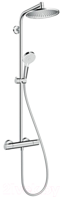 Душевая система со смесителем Hansgrohe Crometta S 240 1jet Showerpipe 27267000 - фото