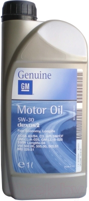 Моторное масло GM Opel 5W30 93165554/93165690 - фото