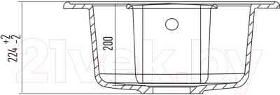Мойка кухонная Kuppersberg Bali 1B