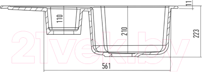 Мойка кухонная Kuppersberg Modena 1.5B1D