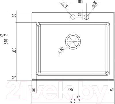 Мойка кухонная Kuppersberg Modena 1B