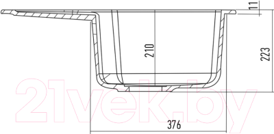 Мойка кухонная Kuppersberg Modena 1B1D