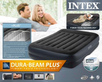 Надувная кровать Intex Pillow Rest Raised Bed 64124