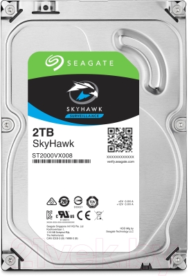 Жесткий диск Seagate Skyhawk 2TB (ST2000VX008) - фото