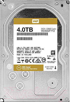 Жесткий диск Western Digital Gold 4TB (WD4002FYYZ) - фото