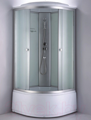 Душевая кабина Coliseum Simple T-100 (белый/матовое стекло)