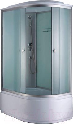 Душевая кабина Coliseum Simple T-120 L (белый/матовое стекло) - фото