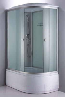 Душевая кабина Coliseum Simple T-120 L (белый/матовое стекло)