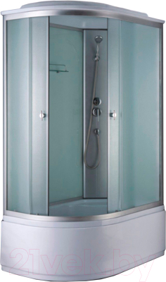 Душевая кабина Coliseum Simple T-120 R (белый/матовое стекло) - фото