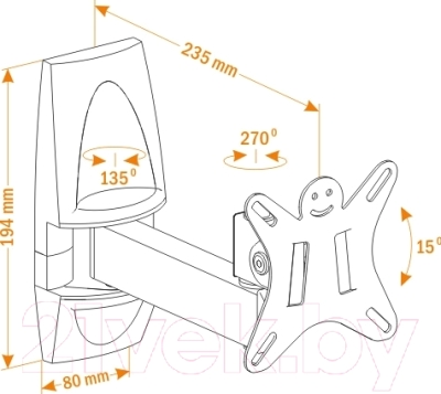 Кронштейн для телевизора Holder LCDS-5004