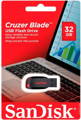 USB flash накопитель SanDisk Cruzer Blade Black 32GB (SDCZ50-032G-B35)