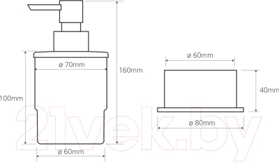 Дозатор для жидкого мыла Bemeta 138109161