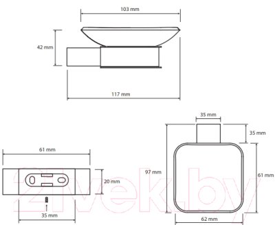 Мыльница Bemeta 135008022