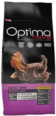 Сухой корм для собак Optimanova Adult Mini Chicken & Rice - фото